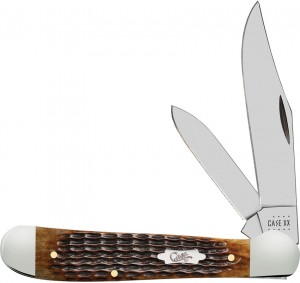 Case Cutlery Antique Bone Rogers Corn Cob Jig Copperhead pocket knife 52833 