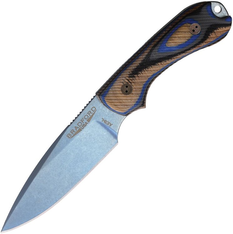 Feststehendes Messer Bradford Knives Guardian 3 | Blue PVD G-Wood
