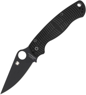 Cuchillo plegable | Navajas Spyderco Para Military 2 Salt Black G10 | CPM MagnaCut Black