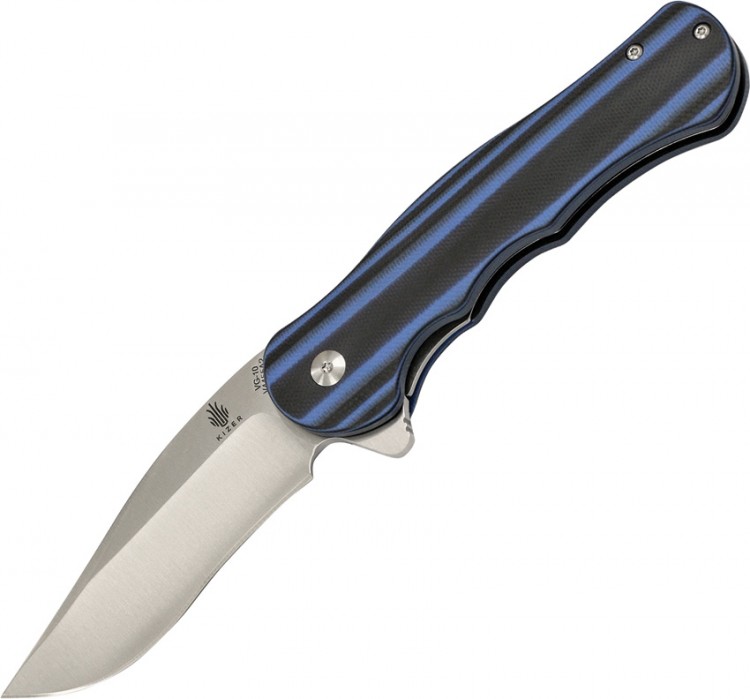 Cuchillo Kizer Cutlery Dorado Linerlock folding knife blue