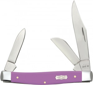 Case Cutlery Lilac Synthetic Smooth Medium Stockman pocket knife 39167