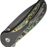 Taschenmesser WE Knife Zizzit Titanium, Grey Toxic Storm CF