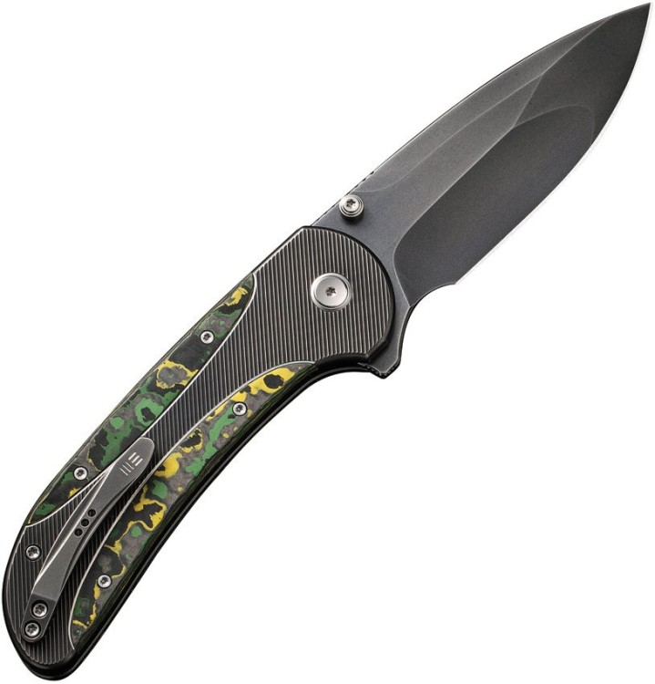 Taschenmesser WE Knife Zizzit Titanium, Grey Toxic Storm CF