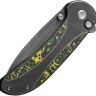 Cuchillo Cuchillo plegable WE Knife Zizzit Titanium, Grey Toxic Storm CF