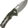 Cuchillo Cuchillo plegable | Navajas CIVIVI Vexron 14C28N Milled Green & Tan G10 Stonewash