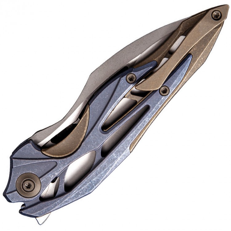 We Knife Arrakis anodized titanium folding knife 906E We Knife Arrakis anodized titanium folding knife 906E