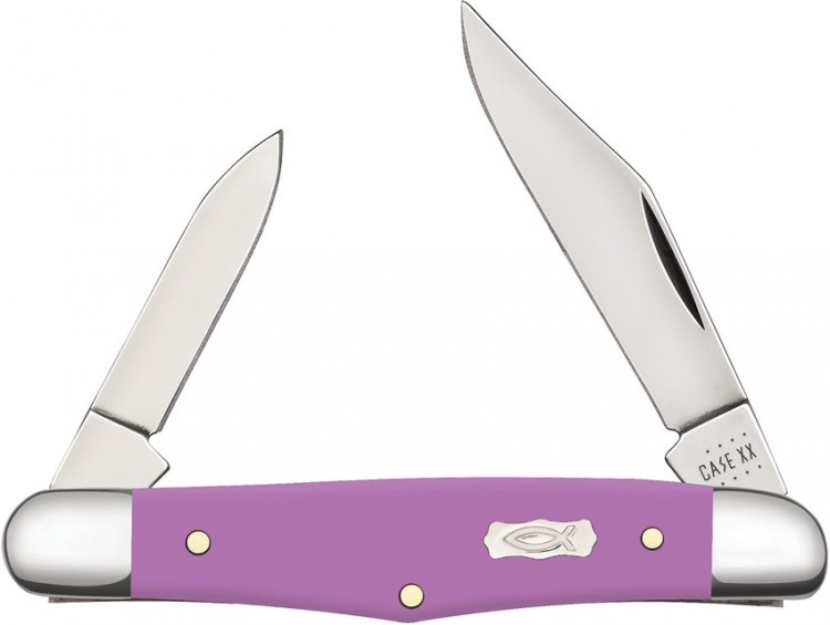 Cuchillo Case Cutlery Lilac Synthetic Smooth Half Whittler pocket knife 39164 