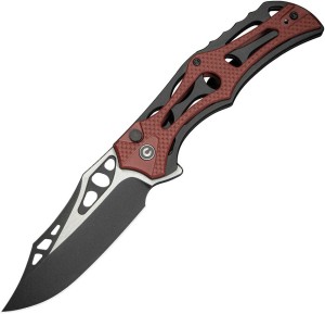 Taschenmesser CIVIVI Biophase Nitro-V | Black Aluminum | G10 Burgundy