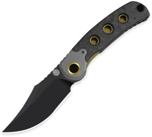 Kizer Pioneer M390 | Titanium Marble CF DLC