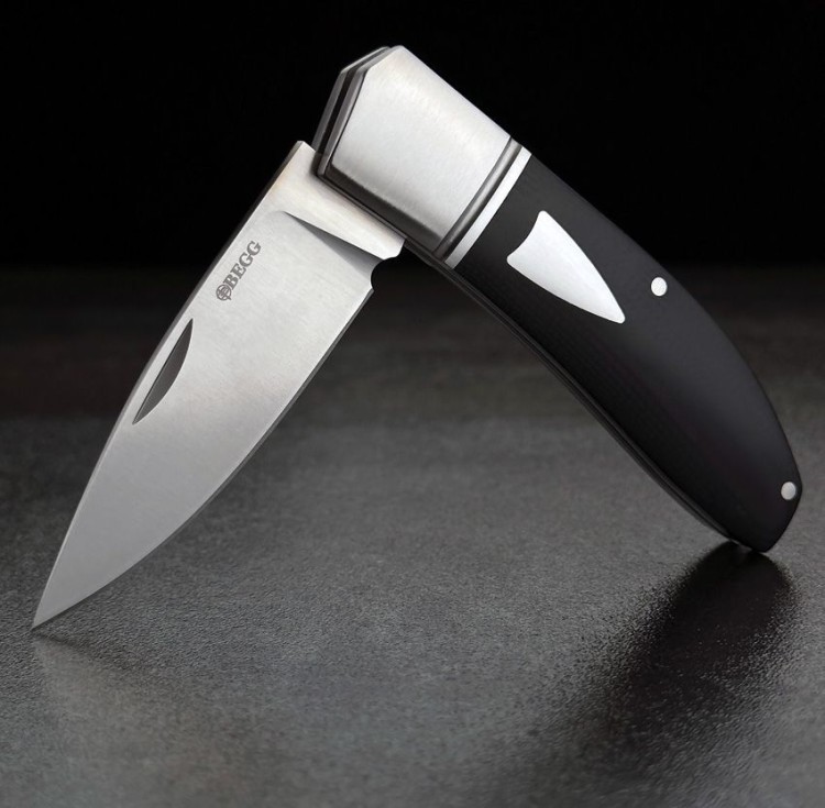 Складной нож Begg Knives Slip Joint Black G10