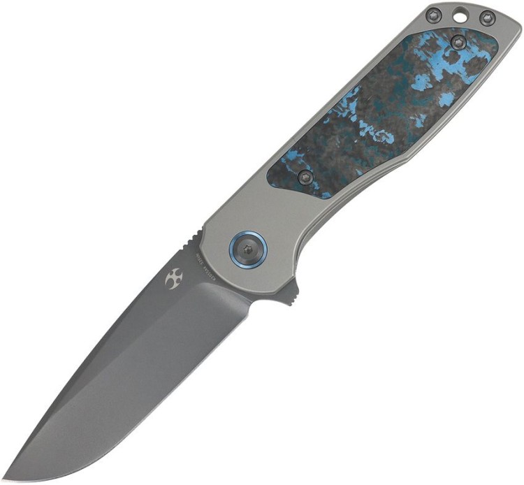 Kansept Knives Ptarmigan Framelock Arctic | CPM S35VN | Titanium / Storm carbon