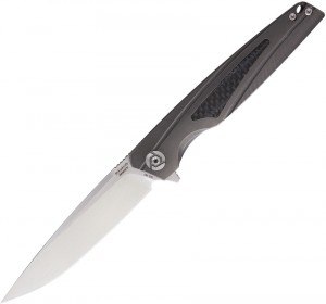Rike Knives Kwaiken Framelock M390 folding knife dark gray