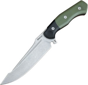 Todd Begg Alligator Fixed Blade knife, Green