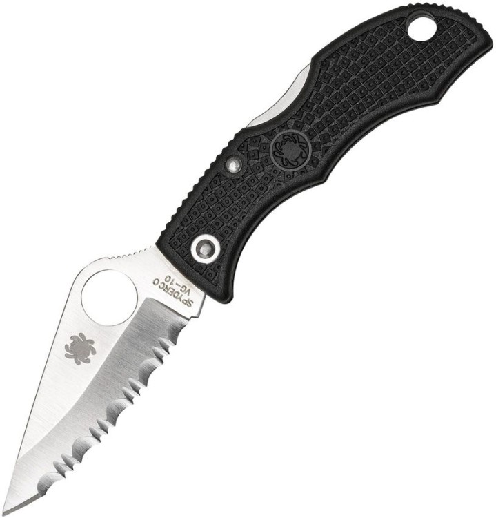 Cuchillo Cuchillo plegable | Navajas  Spyderco Ladybug 3 Lockback | Serrated