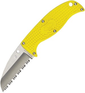 Feststehendes Messer Spyderco Enuff | Salt Yellow