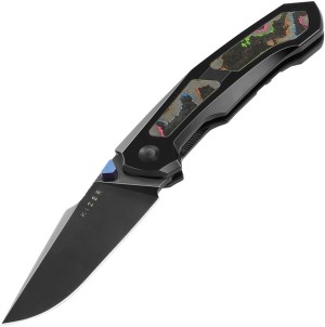 Cuchillo plegable | Navajas Kizer Cutlery Feweed | Titanium & 80s Camo Carbon | S45VN 