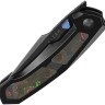Cuchillo Cuchillo plegable | Navajas Kizer Cutlery Feweed | Titanium & 80s Camo Carbon | S45VN 