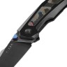 Cuchillo Cuchillo plegable | Navajas Kizer Cutlery Feweed | Titanium & 80s Camo Carbon | S45VN 