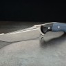 Feststehendes Messer Begg Alligator Fixed Blade knife, Blue