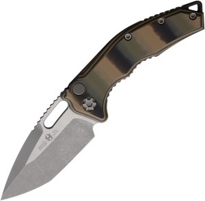 Cuchillo plegable | Navajas Heretic Knives Auto Medusa | Camo | MagnaCut