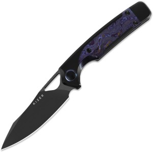 Складной нож Kizer Ara | CruWear | Black Ti Timascus