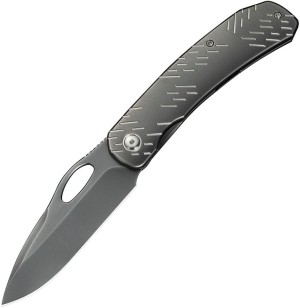 Складной нож WE Knife Inmate 20CV | Titanium Polished Gray Satin Raindrops