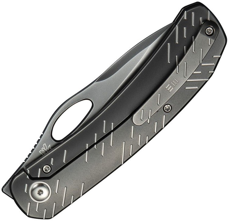 Taschenmesser WE Knife Inmate 20CV | Titanium Polished Gray Satin Raindrops Taschenmesser WE Knife Inmate 20CV | Titanium Polished Gray Satin Raindrops