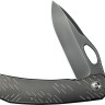 Складной нож WE Knife Inmate 20CV | Titanium Polished Gray Satin Raindrops