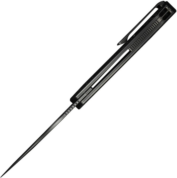 Taschenmesser WE Knife Inmate 20CV | Titanium Polished Gray Satin Raindrops Taschenmesser WE Knife Inmate 20CV | Titanium Polished Gray Satin Raindrops