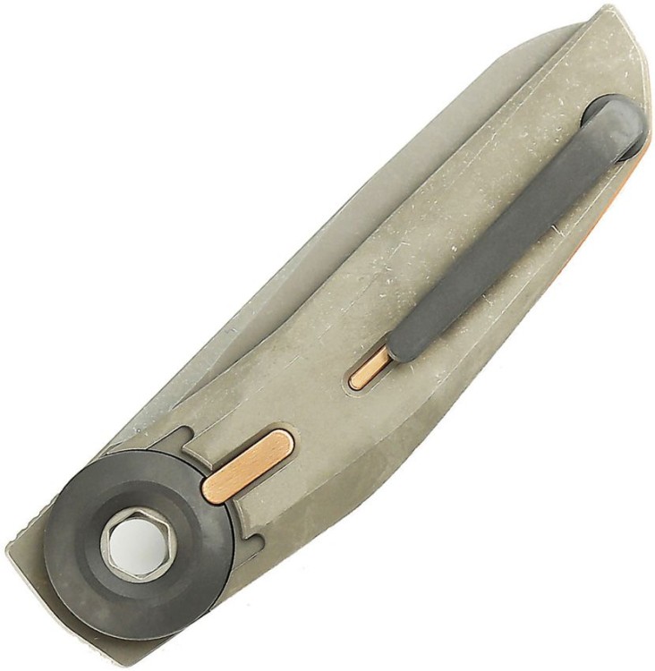 Складной нож Reate Knives VK Tron Detent Action DSW | M390 | Titanium