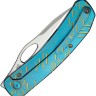Складной нож WE Knife Inmate 20CV | Titanium Blue Golden Raindrops