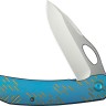 Складной нож WE Knife Inmate 20CV | Titanium Blue Golden Raindrops