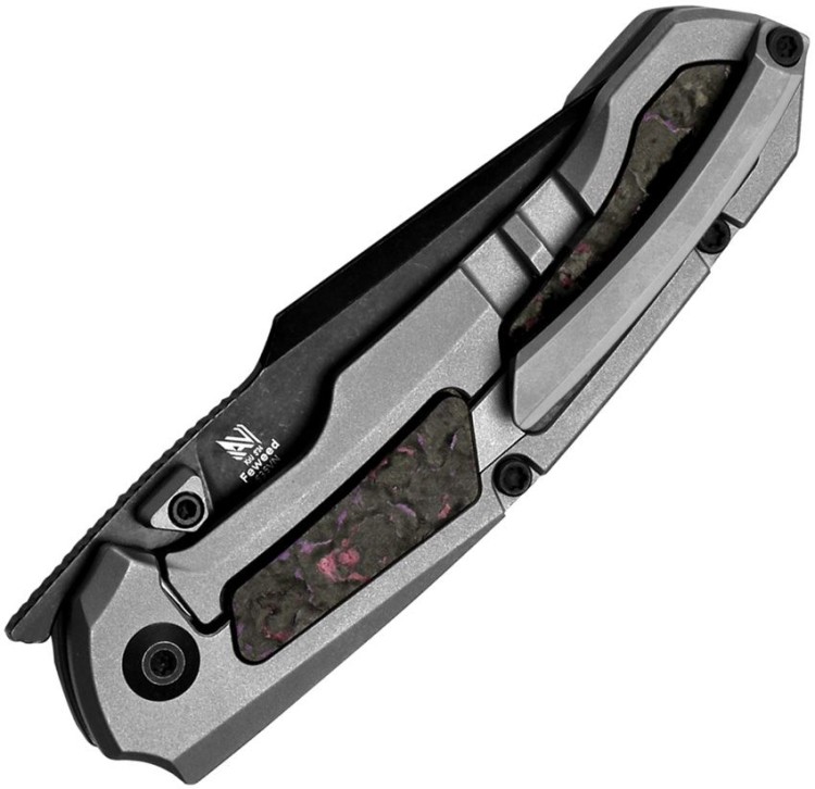 Cuchillo Cuchillo plegable | Navajas Kizer Cutlery Feweed | Titanium & Purple Haze Fat | CPM S35VN