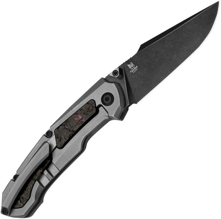 Cuchillo Cuchillo plegable | Navajas Kizer Cutlery Feweed | Titanium & Purple Haze Fat | CPM S35VN