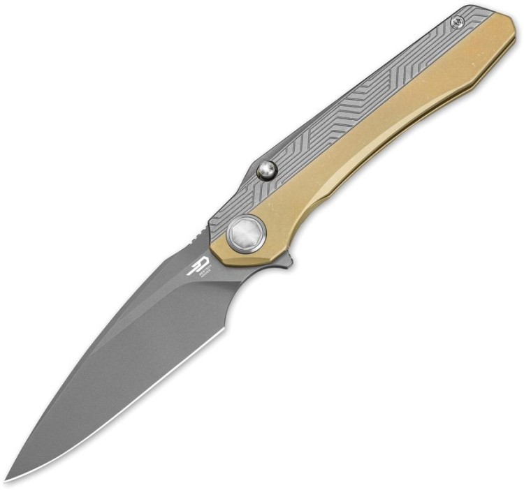 Bestech Knives Wet Nelly | MagnaCut |  Titanium Gray and bronze  