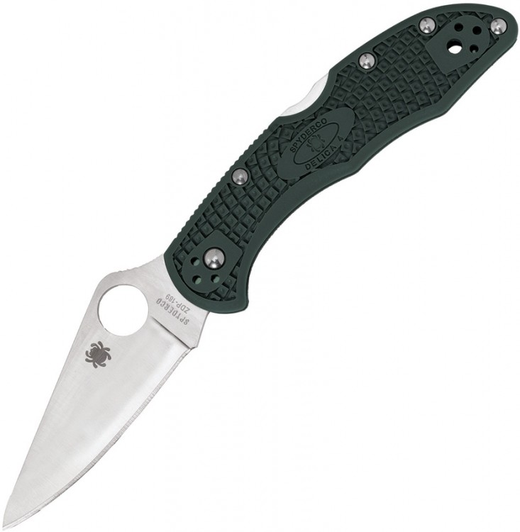Складной нож Spyderco Delica  ZDP-189 green C11PGRE
