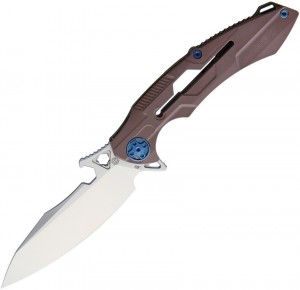 Rike Knives M3 Framelock folding knife brown