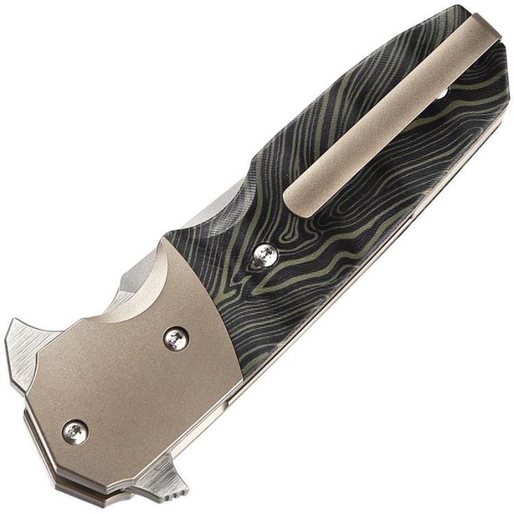 Cuchillo Cuchillo plegable Bestech Knives Jason Clark Freefall S35VN Green/Black G10 Handles with Bronze Titanium Bolsters Cuchillo Cuchillo plegable Bestech Knives Jason Clark Freefall S35VN Green/Black G10 Handles with Bronze Titanium Bolsters