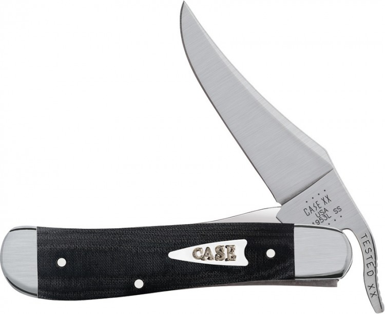 Cuchillo Case Cutlery Black Micarta Smooth RussLock pocket knife 27734 
