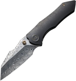 Cuchillo plegable | Navajas We Knife High-Fin Framelock Damasteel