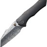 Cuchillo Cuchillo plegable | Navajas We Knife High-Fin Framelock Damasteel