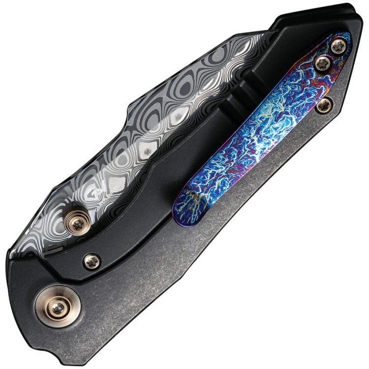 Taschenmesser We Knife High-Fin Framelock Damasteel Taschenmesser We Knife High-Fin Framelock Damasteel