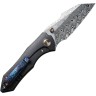 Cuchillo Cuchillo plegable | Navajas We Knife High-Fin Framelock Damasteel