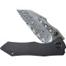 Cuchillo Cuchillo plegable | Navajas We Knife High-Fin Framelock Damasteel