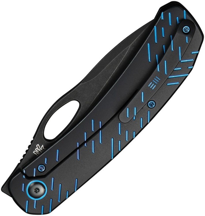 Taschenmesser WE Knife Inmate 20CV | Titanium Black & Blue Raindrops Taschenmesser WE Knife Inmate 20CV | Titanium Black & Blue Raindrops
