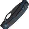 Складной нож WE Knife Inmate 20CV | Titanium Black & Blue Raindrops