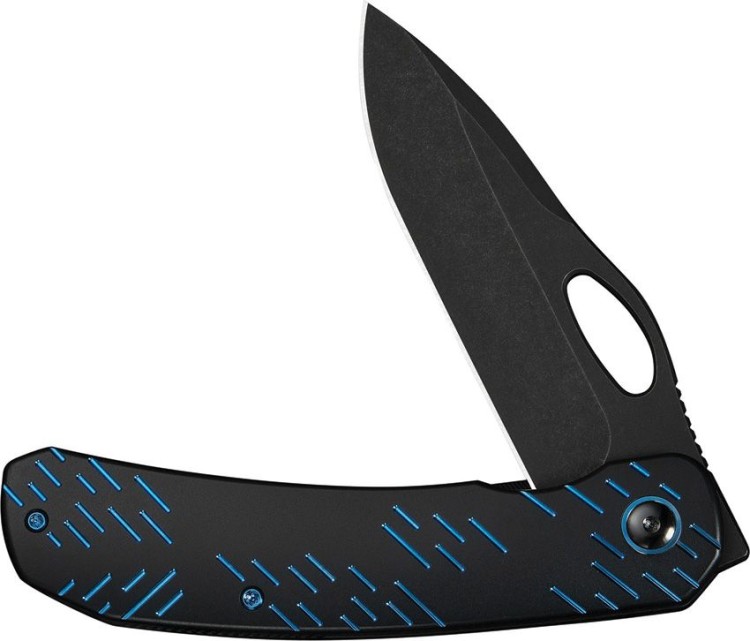 Taschenmesser WE Knife Inmate 20CV | Titanium Black & Blue Raindrops Taschenmesser WE Knife Inmate 20CV | Titanium Black & Blue Raindrops