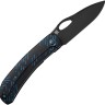 Складной нож WE Knife Inmate 20CV | Titanium Black & Blue Raindrops