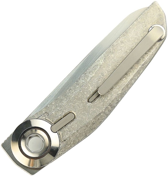 Taschenmesser Reate Knives VK Tron Detent Action Crystal | M390 | Titanium