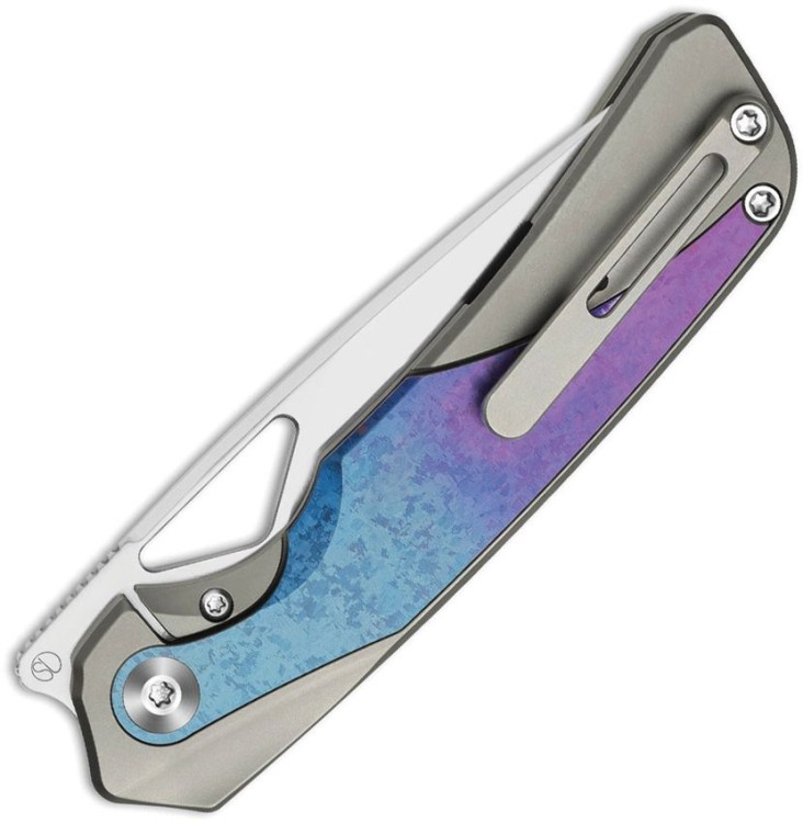 Kizer Cutlery Topsail | Crystal Titanium | S45VN 
